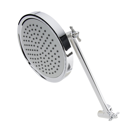 KEENEY MFG Adjustable Arm Showerhead, Polished Chrome K731CP